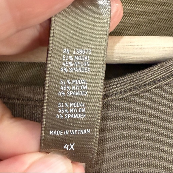 SKIMS Fits Everybody Long Sleeve Dress Crewneck Modal Blend Plus Size 4X - Picture 9 of 11